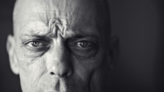 Men bald monochrome Mark