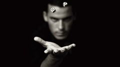 Men black background Objects dice