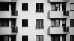 Men blocks window cityscapes