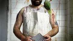 Men blood Parrots digital art Lyubomir Sergeev