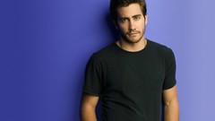 Men blue background Actors jake gyllenhaal Simple Background