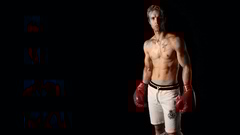 Men boxing gloves black