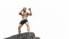 Men boxing male models muscular Joseph Sayers