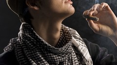 Men cap smoke scarfs 2009 cigars