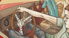 Men cars artwork digital art