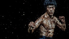 Men China fighters Actors Chinese Bruce Lee artwork typographic 