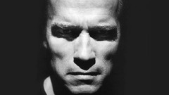 Men faces arnold schwarzenegger grayscale