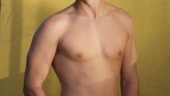 Men Gay abs cowboy hats pecs