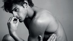 Men grayscale male models Marlon Teixeira