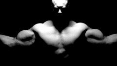 Men grayscale muscles muscular