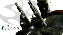 Men Guns bald suit pistols hitman agent 47 Assassin video games