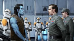 Men Guns star wars Imperial spaceships science fiction artwork 