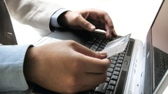 Men hands Cards notebook Business bisinessman