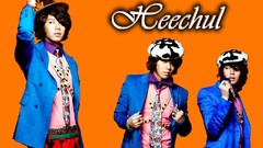Men hats asians singers orange background Korean k-pop Super 