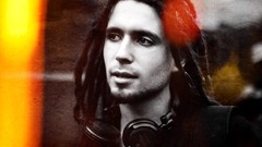 Men headphones beard dreadlocks earphones dreads