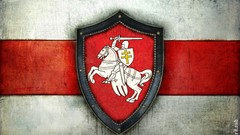 Men Horses Flags rider Knights belarus