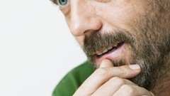 Men Hugh Laurie faces