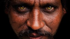 Men India faces indian yellow eyes portraits stare goatee