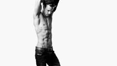 Men jeans male models muscular