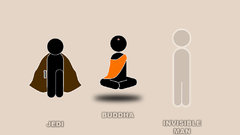 Men jedi Buddha invisible