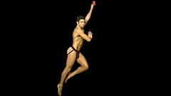 Men male models muscular Bo Roberts jockstrap