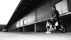 Men monochrome Yamaha