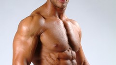Men muscle abs pecs