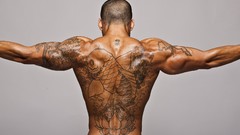Men muscles tattoos