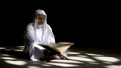 Men Muslim black background