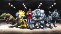 Men nintendo arena Pokemon fan art artwork video games Machoke 