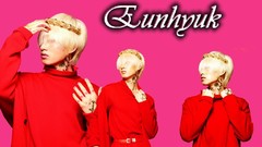 Men pink background blondes asians singers Korean k-pop Super 