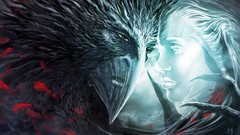 Men raven hands fan art spirits artwork fantasy art