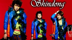 Men red background singers Korean k-pop Simple Background Super 