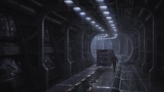 Men science fiction artwork digital art futuristic Crates