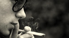 Men smoke glasses Boys! Cigarettes portraits grayscale events