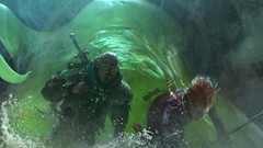 Men Swords magic: the gathering artwork digital art Slurm card 