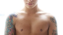 Men tattoos Gay abs pecs