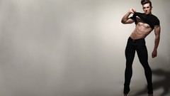 Men tights abs male models