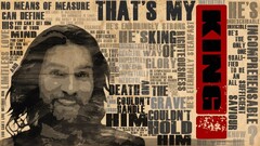 Men Typography artwork beards Beige