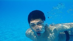 Men underwater