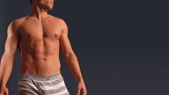 Men underwear Gay abs pecs