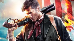 Men weapons Guns game Flags American Flag bioshock infinite 3D 