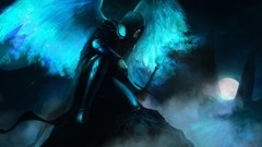 Men wings hood angels artwork fantasy art hooded