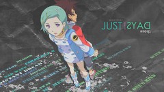 Men woman Anime eureka seven green hair Eureka (character)