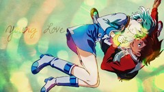 Men woman Anime eureka seven green hair Eureka (character)