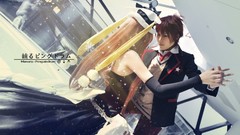 Men woman Anime hats blondes school uniforms mawaru penguindrum 