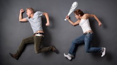 Men woman baseball couple funny baseball bats