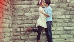 Men woman kissing redheads