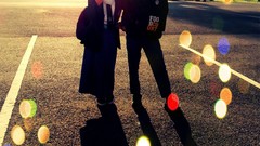 Men woman legs shadows sunlight