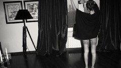 Men woman monochrome legs tattoos lingerie brunettes Russians